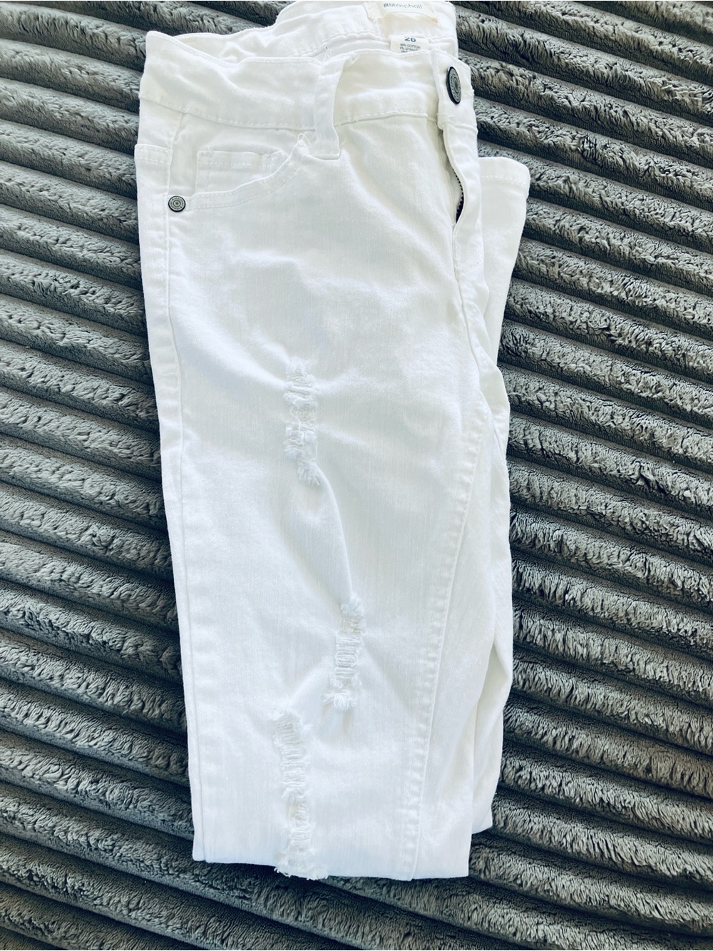 Blue Asphalt White High-Rise Skinny Jeans